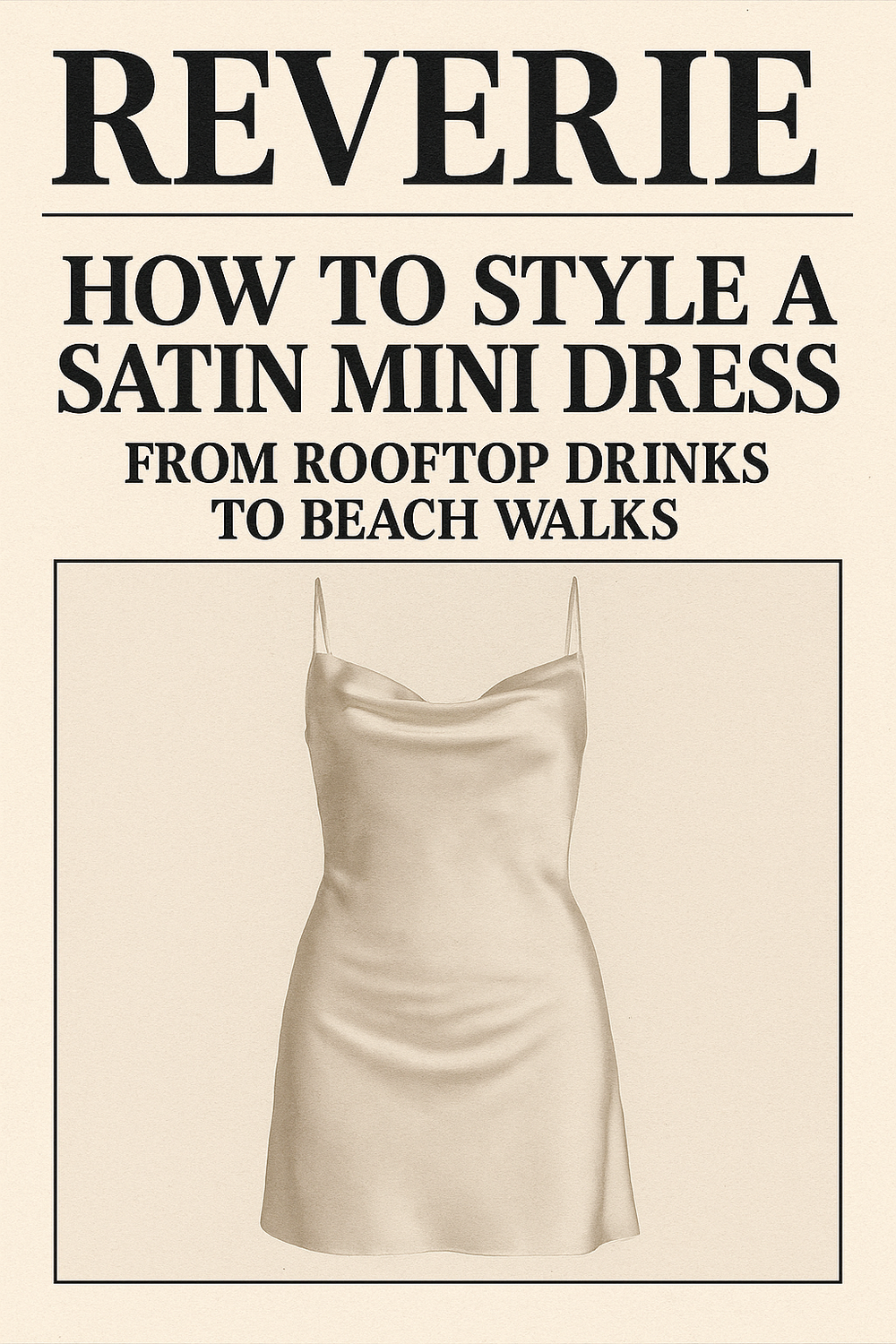 How to Style a Satin Mini Dress: From Rooftop Drinks to Beach Walks