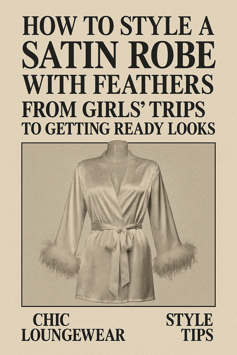 How to Style a Satin Robe with Feathers: From Girls’ Trips to Getting Ready Looks